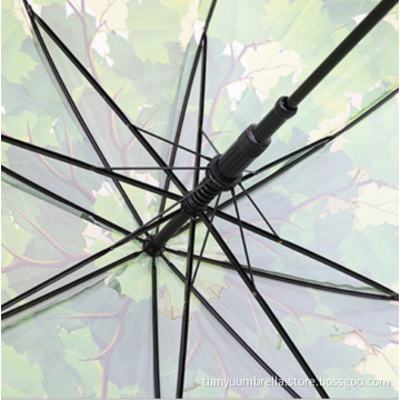 23 Inch POE Print Logo Windproof Straight Umbrella